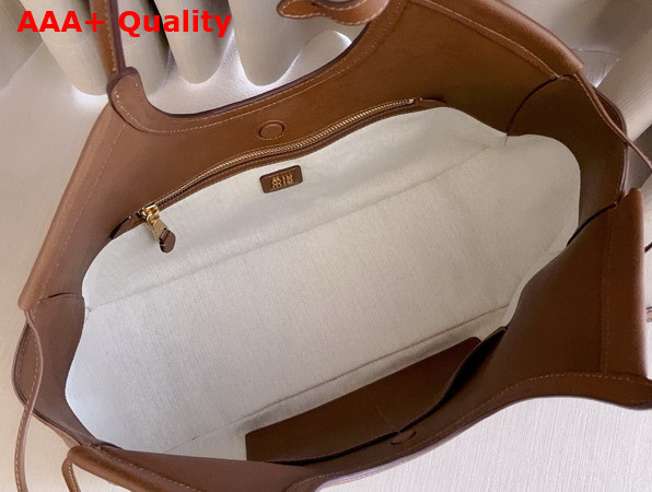 Miu Miu Ivy Nappa Leather Shopping Bag in Oak 5BG342 Replica