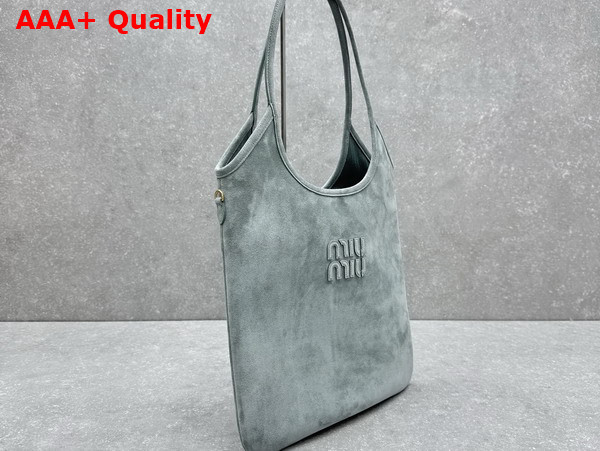 Miu Miu Ivy Suede Bag in Powder Blue 5BG231 Replica
