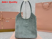Miu Miu Ivy Suede Bag in Powder Blue 5BG231 Replica