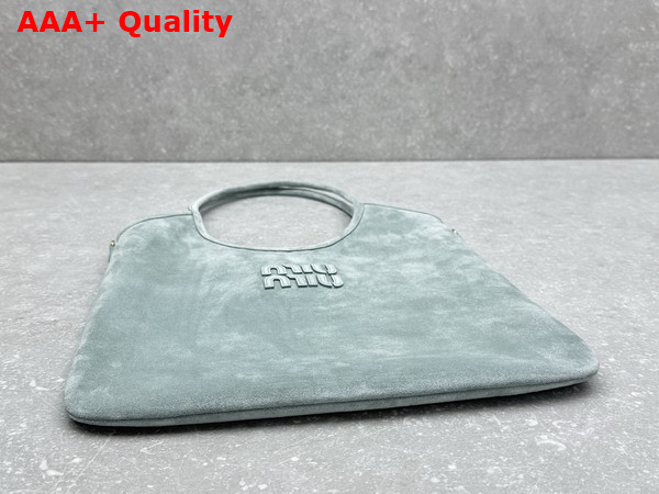 Miu Miu Ivy Suede Bag in Powder Blue 5BG231 Replica
