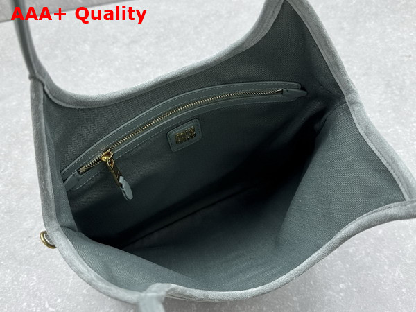 Miu Miu Ivy Suede Bag in Powder Blue 5BG231 Replica