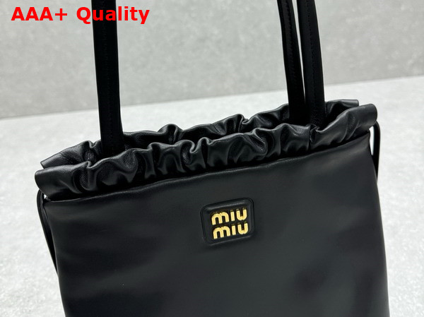 Miu Miu Joie Nappa Leather Bag in Black 5BG303 Replica