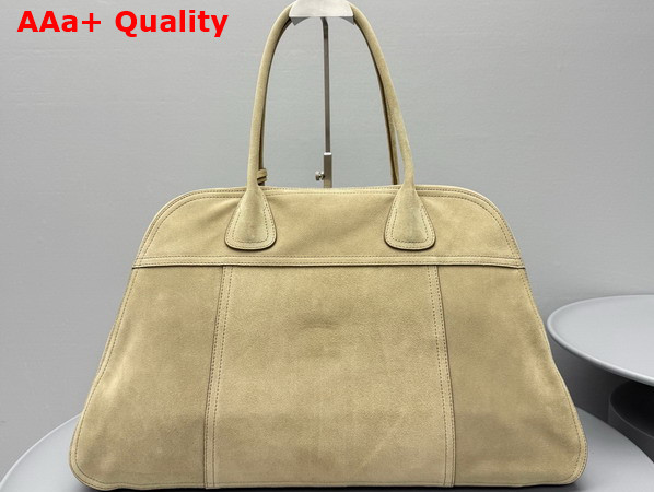 Miu Miu Large Vivant Suede Bag in Ecru 5BB195 Replica