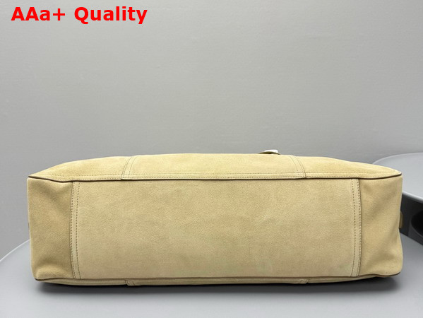 Miu Miu Large Vivant Suede Bag in Ecru 5BB195 Replica