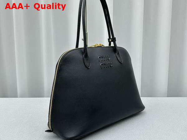 Miu Miu Leather Bag in Black 5BA289 Replica
