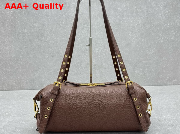 Miu Miu Leather Bag in Sienna Textured Nappa Leather 5BC190 Replica