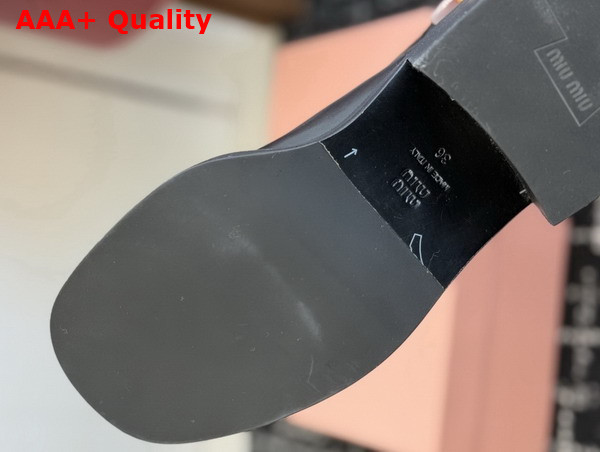 Miu Miu Leather Boots in Black 5W493E Replica