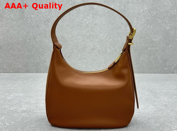 Miu Miu Leather Hobo Bag in Cognac 5BC177 Replica