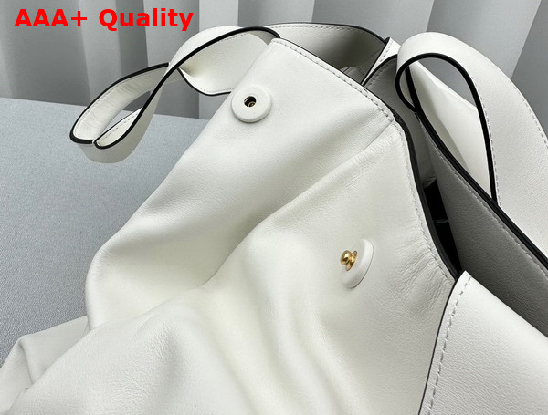 Miu Miu Leather Hobo Bag in White 5BC119 Replica