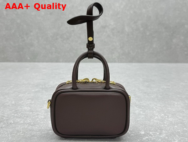 Miu Miu Leather Micro Bag in Briarwood 5NR036 Replica