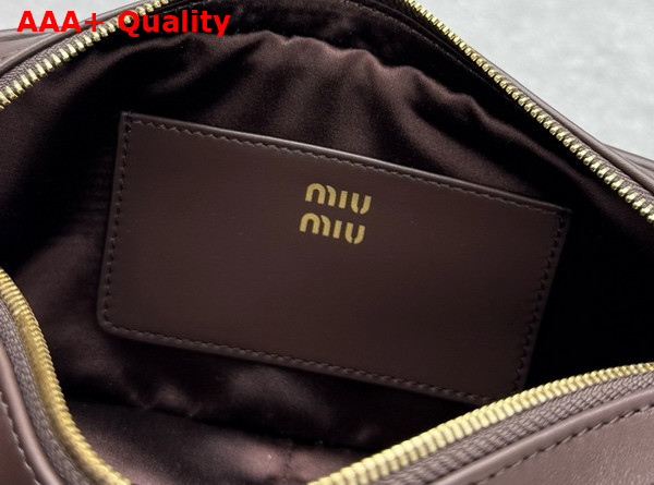 Miu Miu Leather Pouch in Briarwood 5NE024 Replica