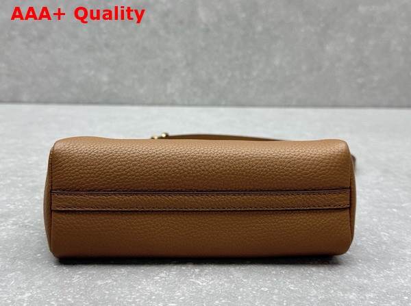 Miu Miu Leather Pouch in Caramel and Larch Green 5NF462 Replica