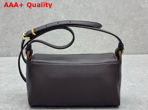 Miu Miu Leather Pouch in Dark Brown and Papaya 5NF462 Replica