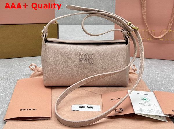 Miu Miu Leather Pouch in Water Lily and Olive Green 5NF462 Replica