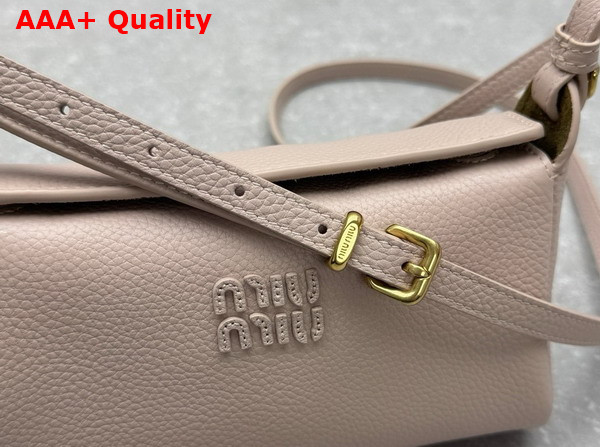 Miu Miu Leather Pouch in Water Lily and Olive Green 5NF462 Replica
