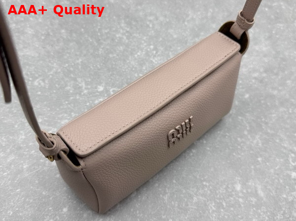 Miu Miu Leather Pouch in Water Lily and Olive Green 5NF462 Replica