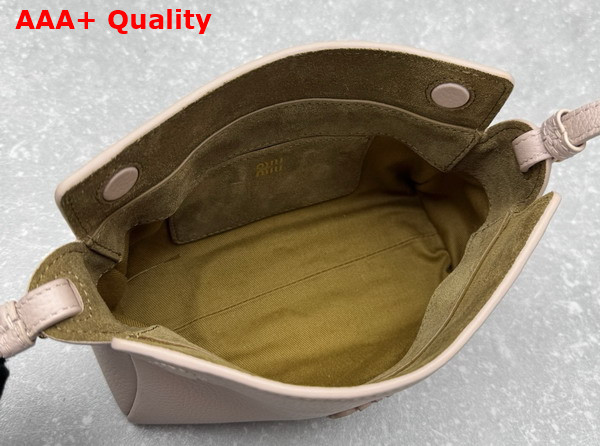 Miu Miu Leather Pouch in Water Lily and Olive Green 5NF462 Replica