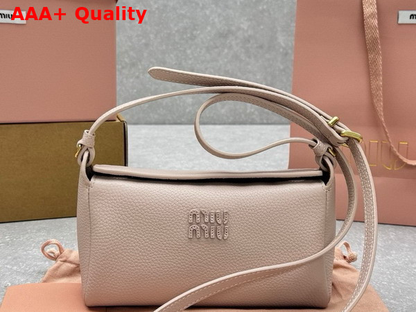 Miu Miu Leather Pouch in Water Lily and Olive Green 5NF462 Replica