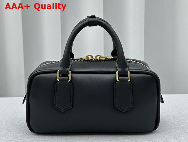 Miu Miu Leather Top Handle Bag in Black 5BB142 Replica