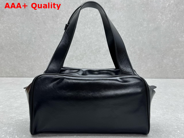 Miu Miu Leather Top Handle Bag in Black 5BB182 Replica