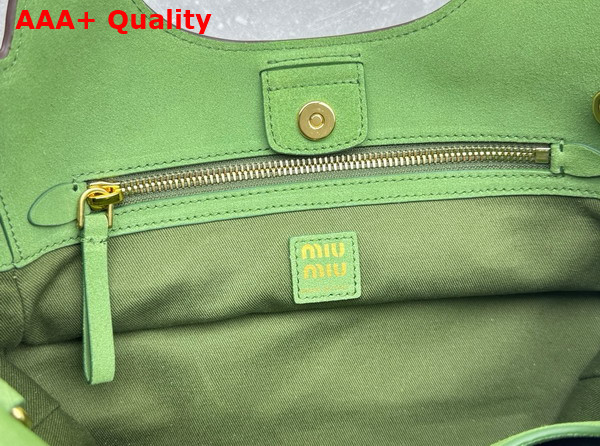 Miu Miu Leather Tote Bag in Caramel Grained Leather Replica