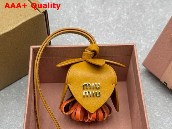 Miu Miu Leather Trick Ochre and Orange 5TL498 Replica