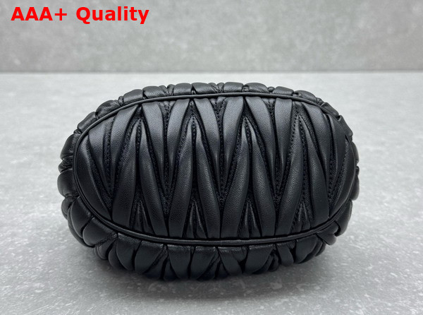 Miu Miu Matelasse Nappa Leather Pouch in Black 5NE026 Replica