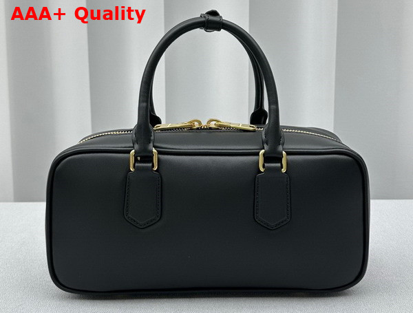 Miu Miu Medium Leather Top Handle Bag in Black 5BB148 Replica