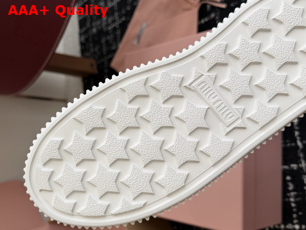 Miu Miu Mesh Sneaker Mules in Colonial Beige Replica