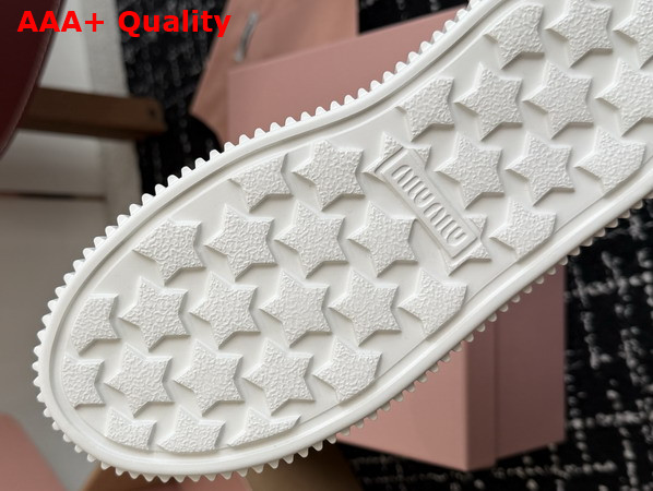 Miu Miu Mesh Sneaker with Logo in Colonial Beige Replica