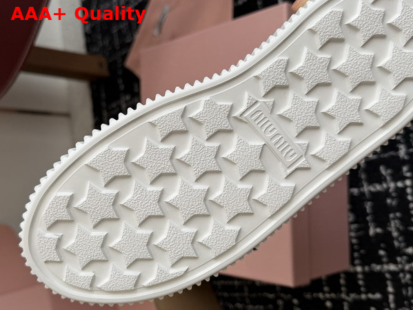 Miu Miu Mesh Sneaker with Logo in Green Replica