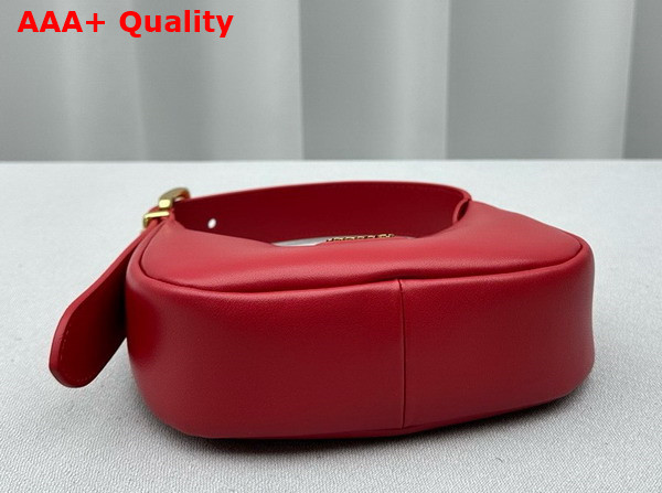 Miu Miu Mini Leather Hobo Bag in Red Replica