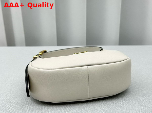 Miu Miu Mini Leather Hobo Bag in White Replica