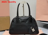 Miu Miu Mini Vivant Nappa Leather Bag in Black 5BB200 Replica