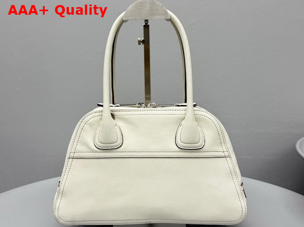 Miu Miu Mini Vivant Nappa Leather Bag in Chalk White 5BB200 Replica