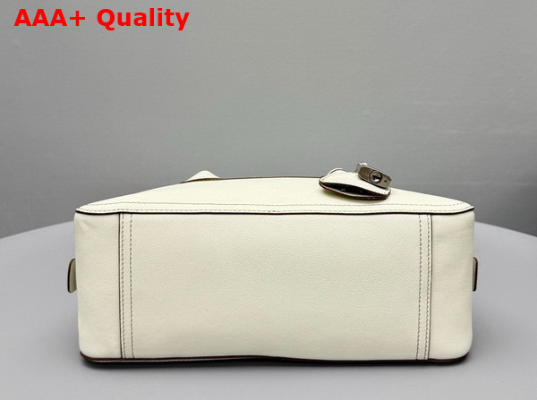 Miu Miu Mini Vivant Nappa Leather Bag in Chalk White 5BB200 Replica