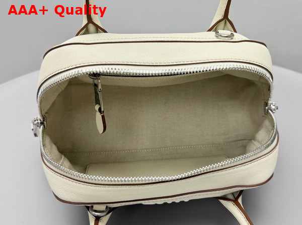 Miu Miu Mini Vivant Nappa Leather Bag in Chalk White 5BB200 Replica