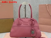 Miu Miu Mini Vivant Nappa Leather Bag in Pink 5BB200 Replica