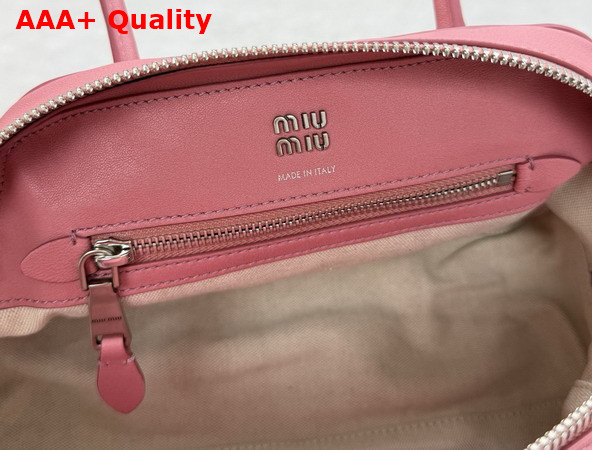 Miu Miu Mini Vivant Nappa Leather Bag in Pink 5BB200 Replica