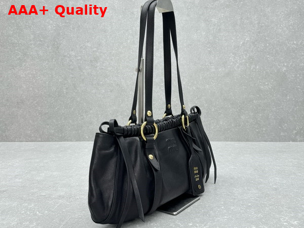 Miu Miu Nappa Leather Bag in Black 5BG289 Replica
