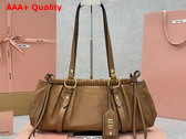 Miu Miu Nappa Leather Bag in Oak 5BG289 Replica