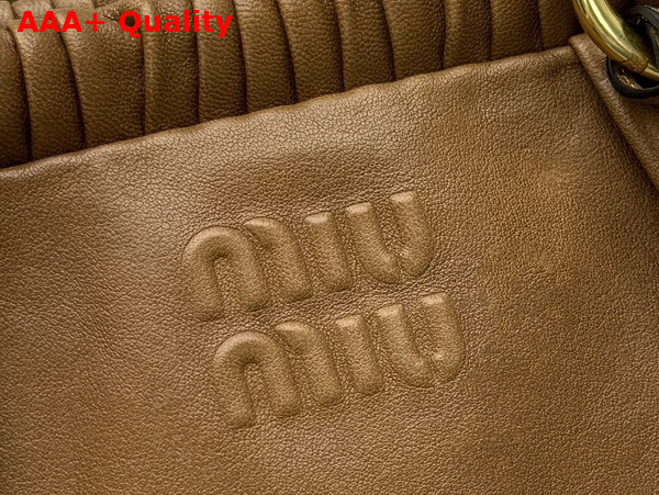 Miu Miu Nappa Leather Bag in Oak 5BG289 Replica