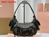 Miu Miu Nappa Leather Pocket Bag in Brown Replica