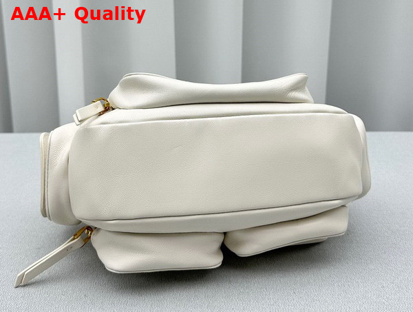 Miu Miu Nappa Leather Pocket Bag in White Replica