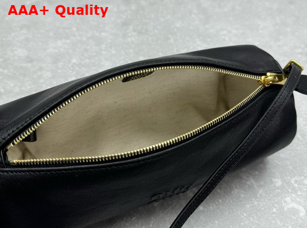 Miu Miu Nappa Leather Pouch in Black 5NE851 Replica