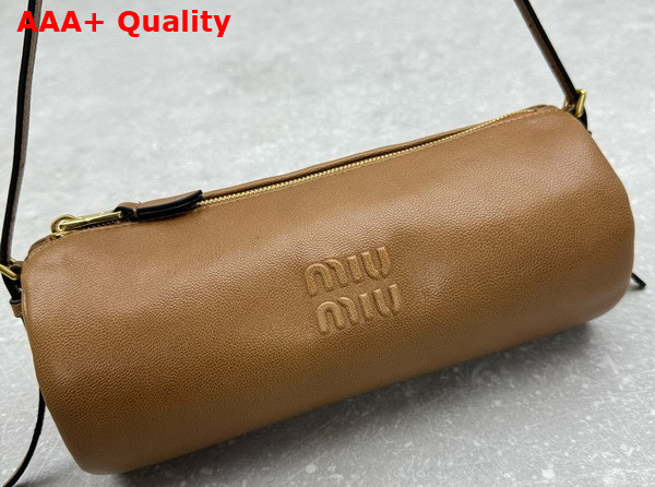 Miu Miu Nappa Leather Pouch in Oak 5NE851 Replica