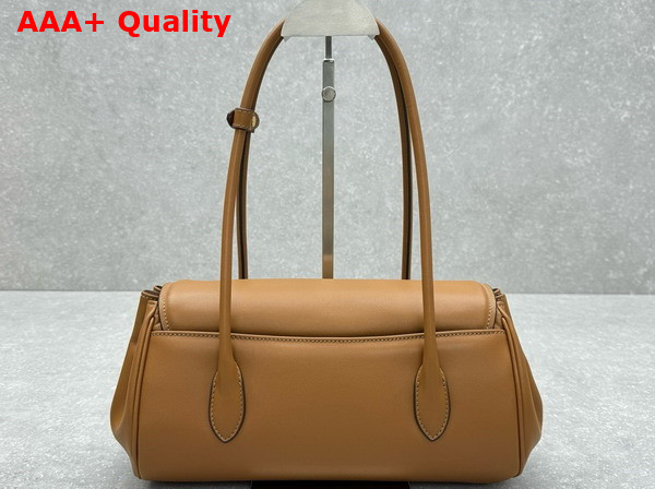 Miu Miu Nappa Leather Shoulder Bag in Cognac 5BD265 Replica