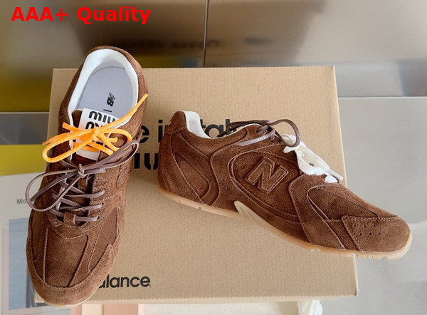 Miu Miu New Balance X Miu Miu 530 SL Suede Sneakers in Cinnamon Replica
