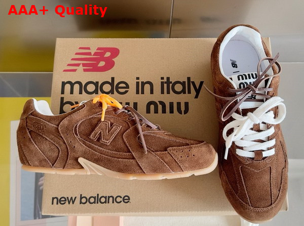 Miu Miu New Balance X Miu Miu 530 SL Suede Sneakers in Cinnamon Replica