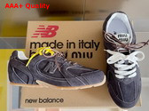 Miu Miu New Balance X Miu Miu 530 SL Suede Sneakers in Dark Brown Replica
